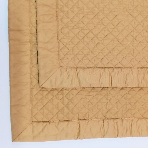 RALPH LAUREN Wyatt Cotton Standard Diamond Quilted Sham Bronze *PAIR* - Picture 5 of 9